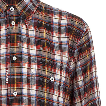 Dsquared² Multicolor Linen Blouse