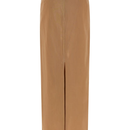 Armarium Beige Polyamide Midi Skirt