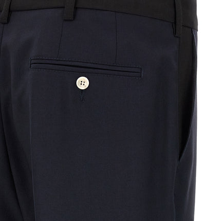 Marni Blue Virgin Wool Casual Pants