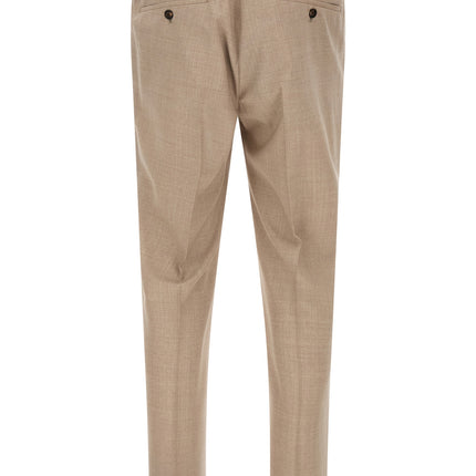 Incotex Beige Virgin Wool Casual Pants