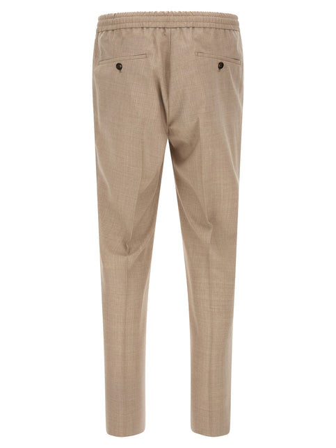 Incotex Beige Virgin Wool Casual Pants