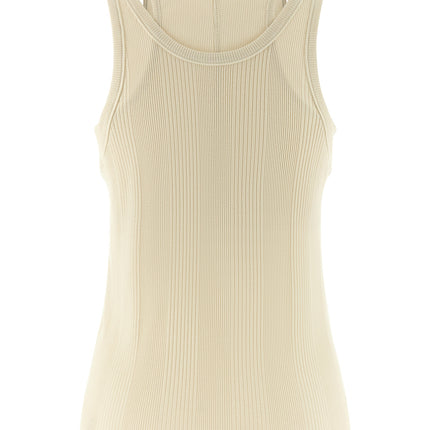 Armarium White Cotton Sleeveles T-Shirt