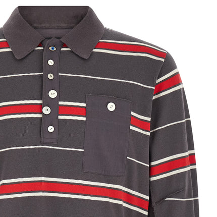 Undercover Gray Cotton Polo Shirt