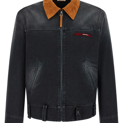 Marni Gray Cotton Denim Jacket