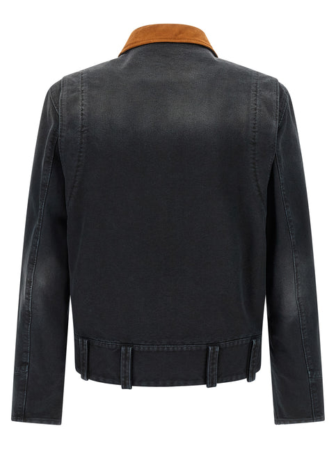 Marni Gray Cotton Denim Jacket