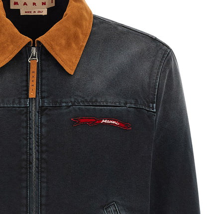 Marni Gray Cotton Denim Jacket