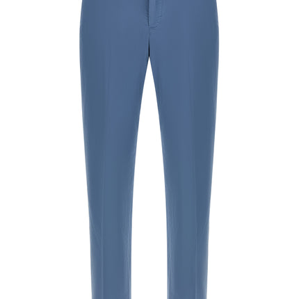PT Torino Blue Cotton Casual Pants