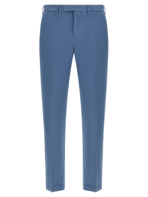 PT Torino Blue Cotton Casual Pants