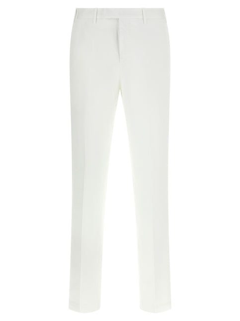 PT Torino White Cotton Dress Pants