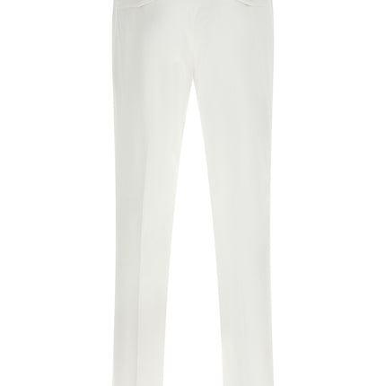 PT Torino White Cotton Dress Pants