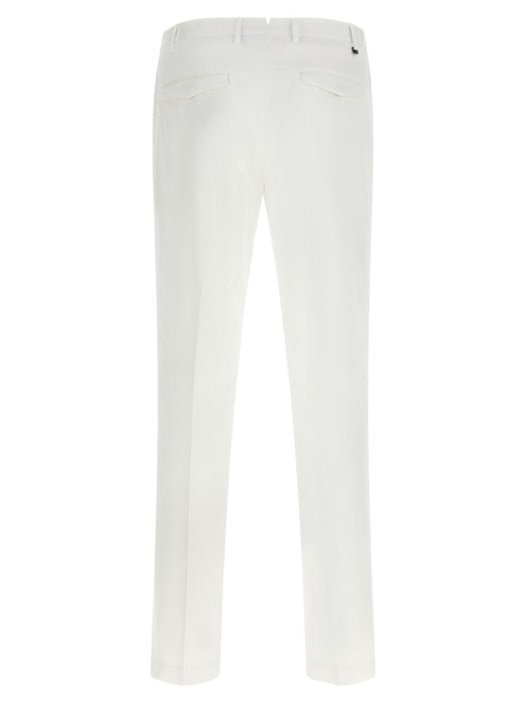 PT Torino White Cotton Dress Pants