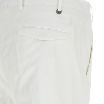 PT Torino White Cotton Dress Pants