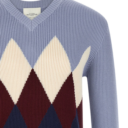 Ballantyne Blue Cotton Cardigan