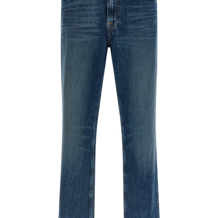Department 5 Blue Cotton Straight-Leg Jeans
