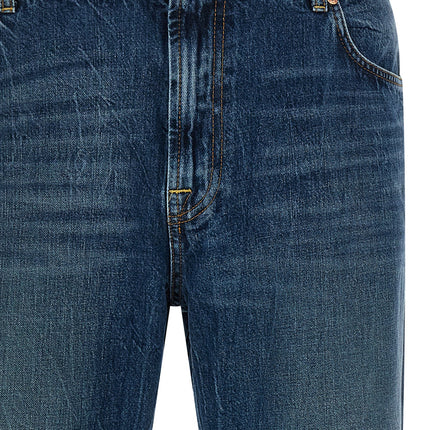 Department 5 Blue Cotton Straight-Leg Jeans