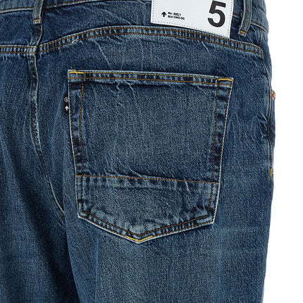 Department 5 Blue Cotton Straight-Leg Jeans