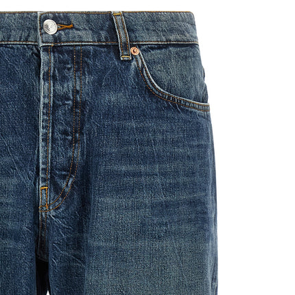 Department 5 Blue Cotton Straight-Leg Jeans
