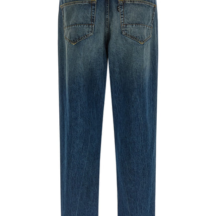 Department 5 Blue Cotton Straight-Leg Jeans