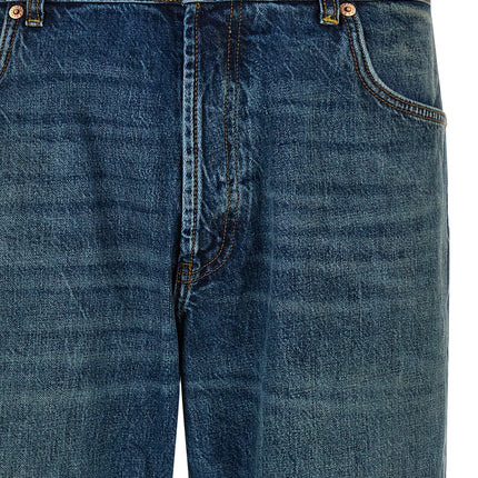 Department 5 Blue Cotton Straight-Leg Jeans