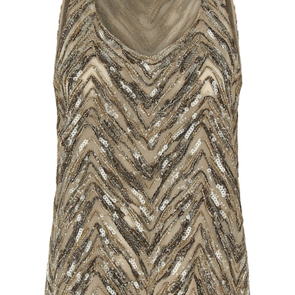 Brunello Cucinelli Beige Silk Tank Tops