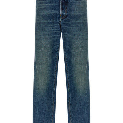 Department 5 Blue Cotton Straight-Leg Jeans