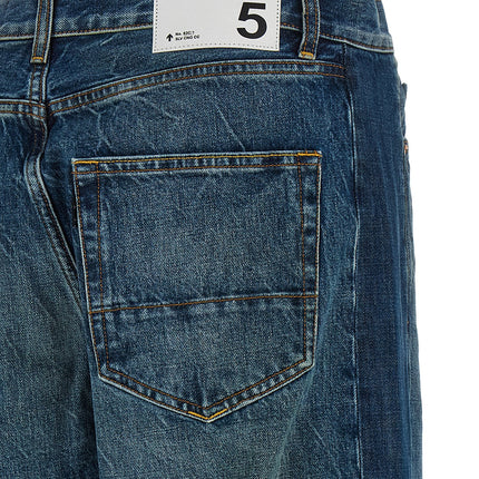 Department 5 Blue Cotton Straight-Leg Jeans