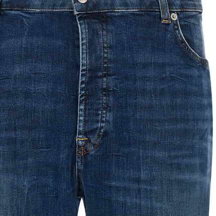 Department 5 Blue Cotton Cropped Jeans