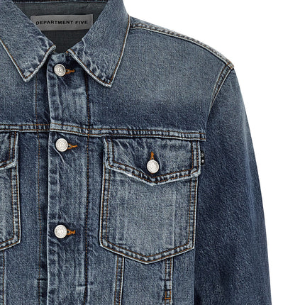 Department 5 Blue Cotton Denim Jacket