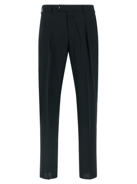 PT Torino Black Virgin Wool Pants
