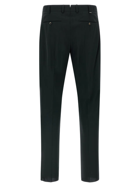 PT Torino Black Virgin Wool Pants