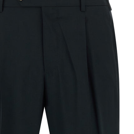PT Torino Black Virgin Wool Pants