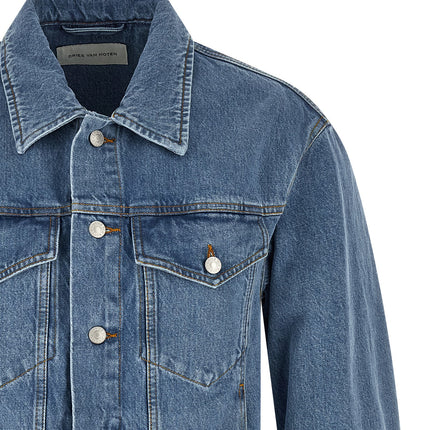 Dries Van Noten Blue Cotton Denim Jacket