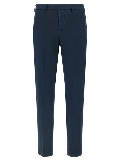 PT Torino Blue Cotton Casual Pants