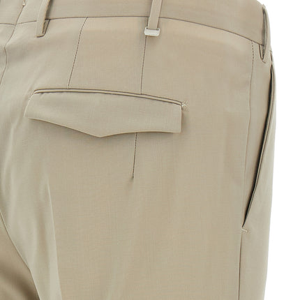 PT Torino Beige Virgin Wool Dress Pants