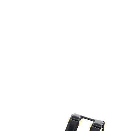 Elisabetta Franchi Black Lambskin Slides