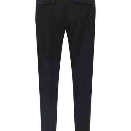 PT Torino Black Virgin Wool Dress Pants