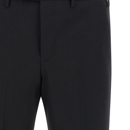 PT Torino Black Virgin Wool Dress Pants