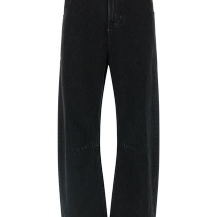 Entire Studios Black Cotton Straight-Leg Jeans