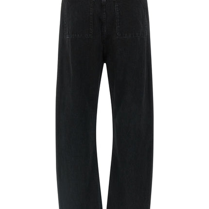 Entire Studios Black Cotton Straight-Leg Jeans