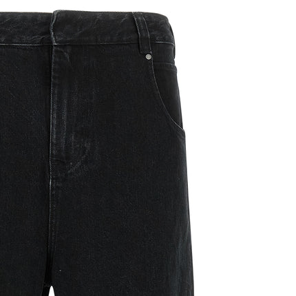 Entire Studios Black Cotton Straight-Leg Jeans
