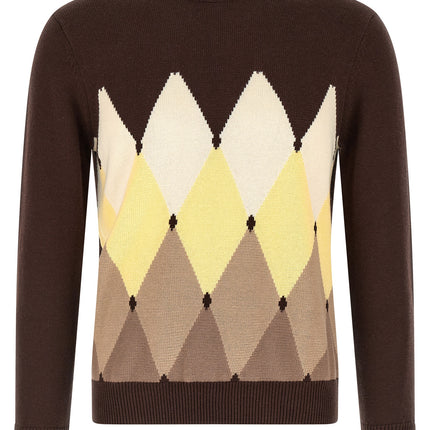 Ballantyne Brown Cotton Cardigan