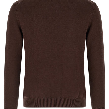 Ballantyne Brown Cotton Cardigan