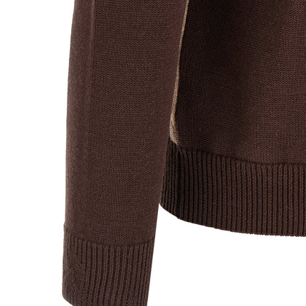 Ballantyne Brown Cotton Cardigan