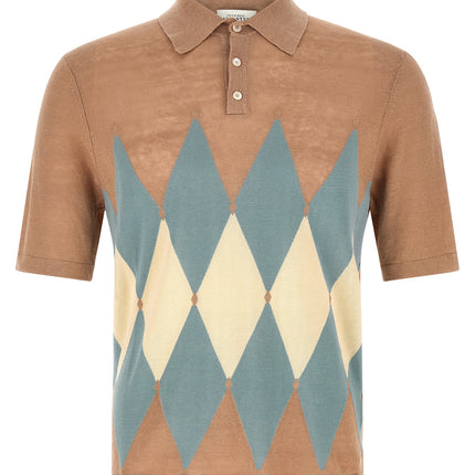 Ballantyne Beige Linen Polo Shirt