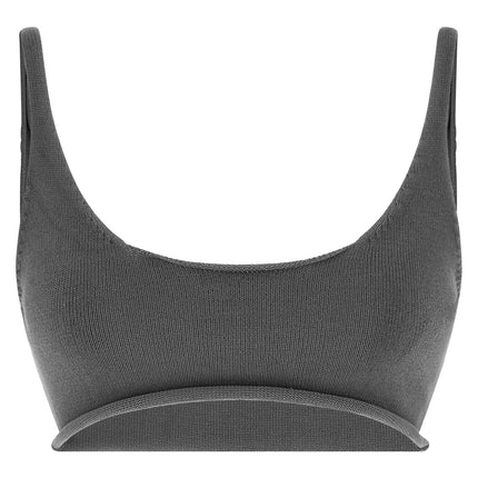 Entire Studios Gray Cotton Sport Bra