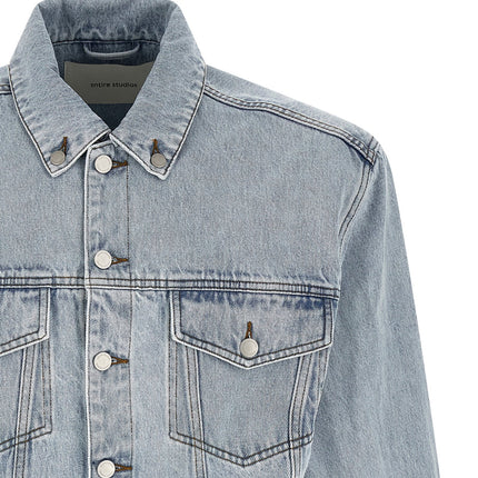 Entire Studios Blue Cotton Denim Jacket