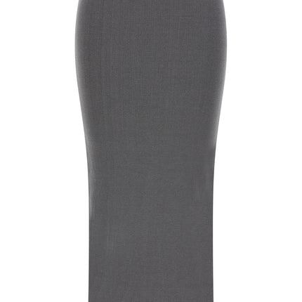 Entire Studios Gray Cotton Midi Skirt