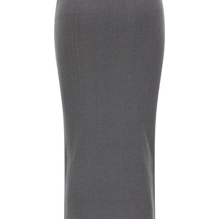 Entire Studios Gray Cotton Midi Skirt
