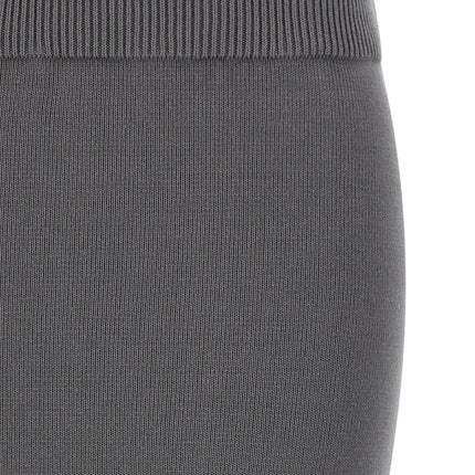 Entire Studios Gray Cotton Midi Skirt