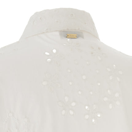Herno White Cotton Blouse